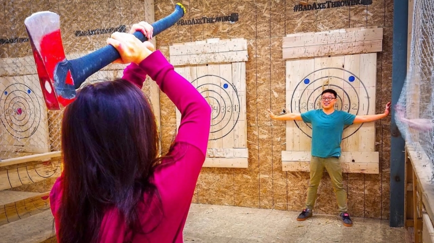 axe throwing at home
